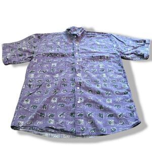 Vintage Wild Surfer Graphic Print Purple Tomato